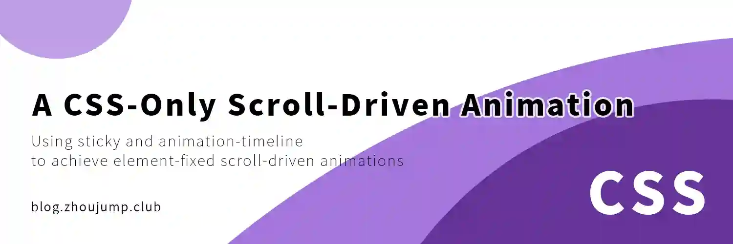 A CSS-Only Scroll-Driven Animation Effect