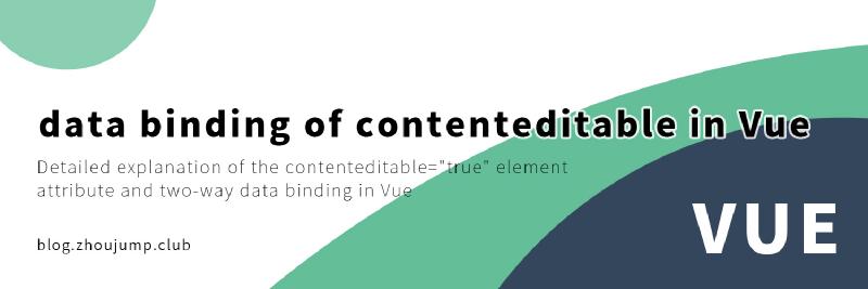 Featured image of post Two-way data binding of contenteditable elements in Vue