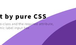 Featured image of post Pure CSS to achieve a cool input box effect