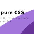 Pure CSS to achieve a cool input box effect